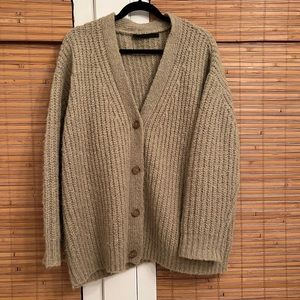 Jenni Kayne sage green oversized cardigan (fits like a M)